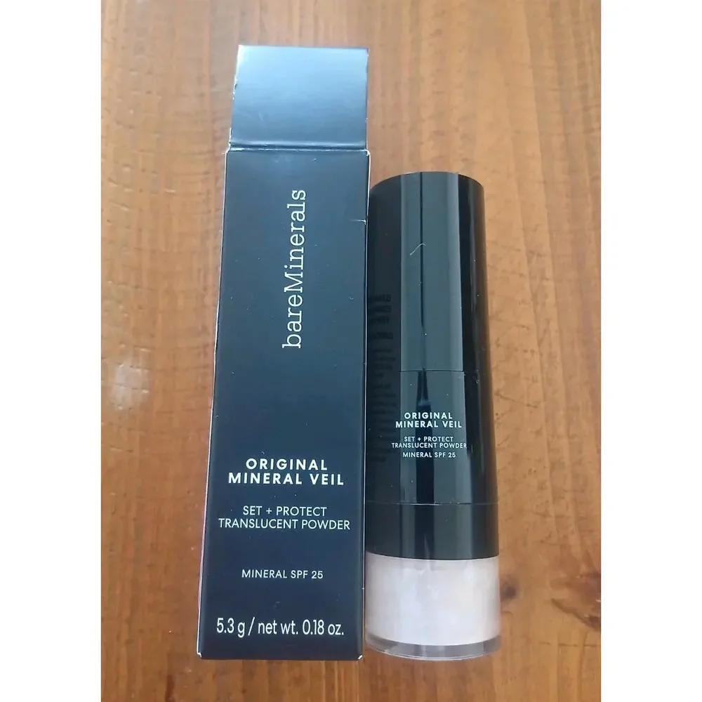 BareMinerals Original Mineral Veil Translucent Powder SPF 25 with Vegan Brush